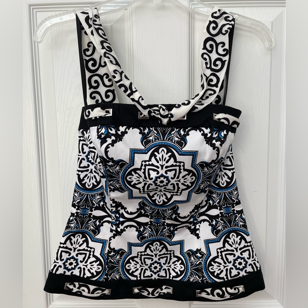 Vintage WHBM print halter top new w tags!  Size 2
